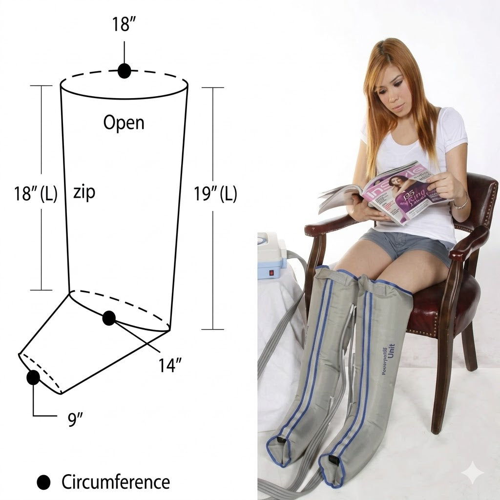 Lymphadema Garment Half-leg Double Large