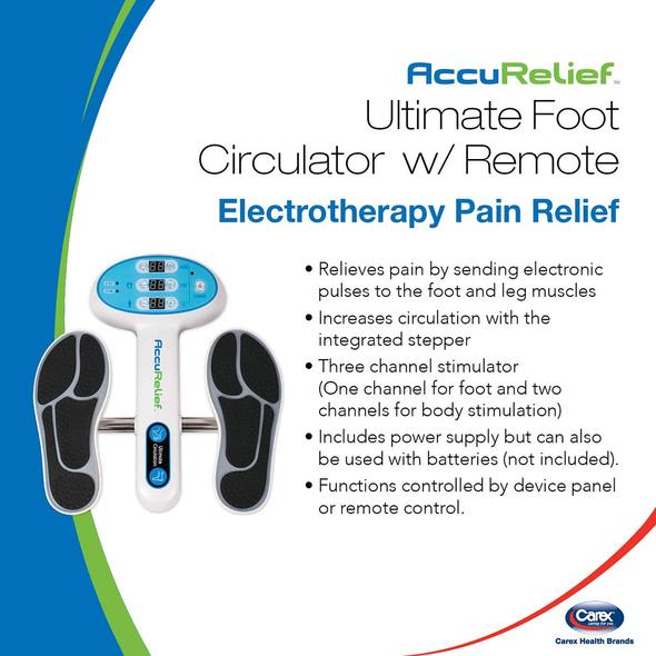 accurelief ultimate foot circulator with remote