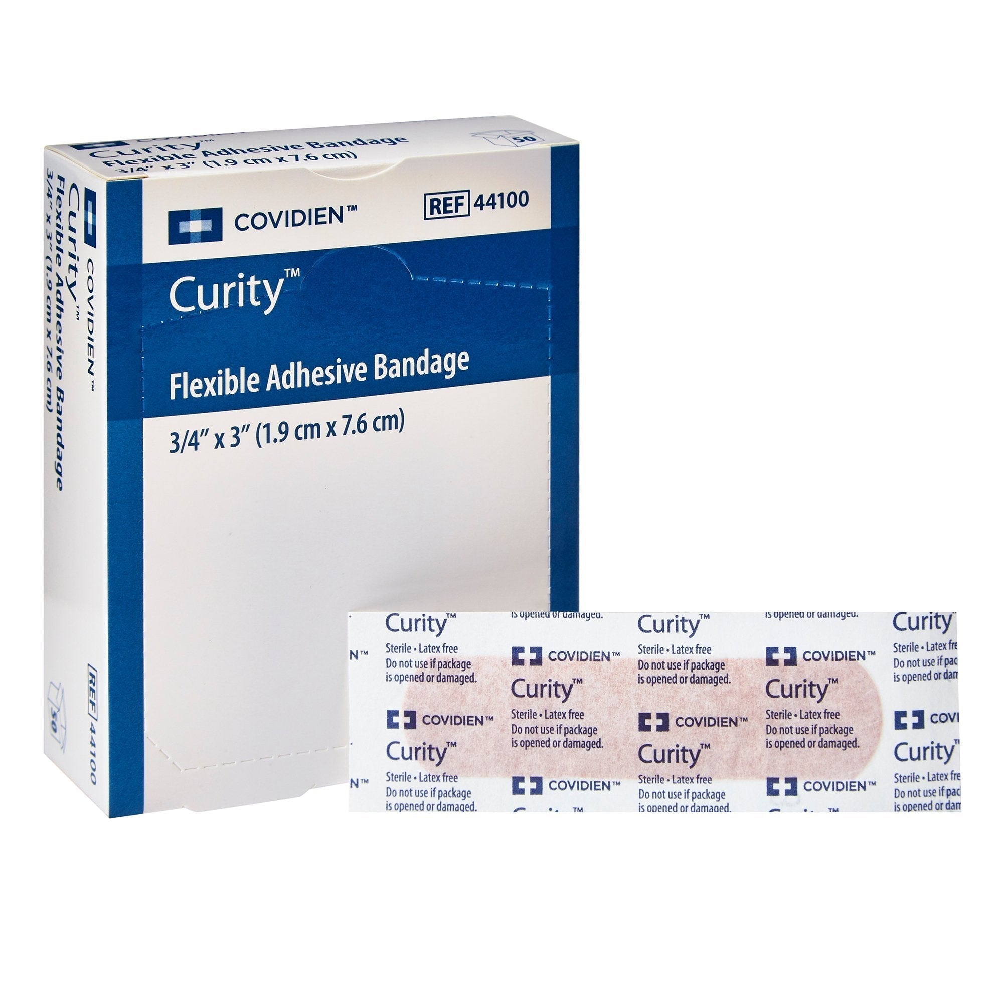 Adhesive Strip Curity 3/4 X 3 Inch Fabric Rectangle Tan Sterile