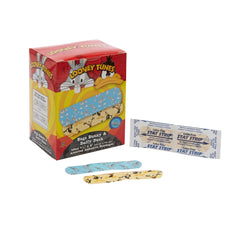 Adhesive Strip Looney Tunes Stat Strip 3/4 X 3 Inch Plastic Rectangle Kid Design (Looney Tunes Bugs and Daffy) Sterile