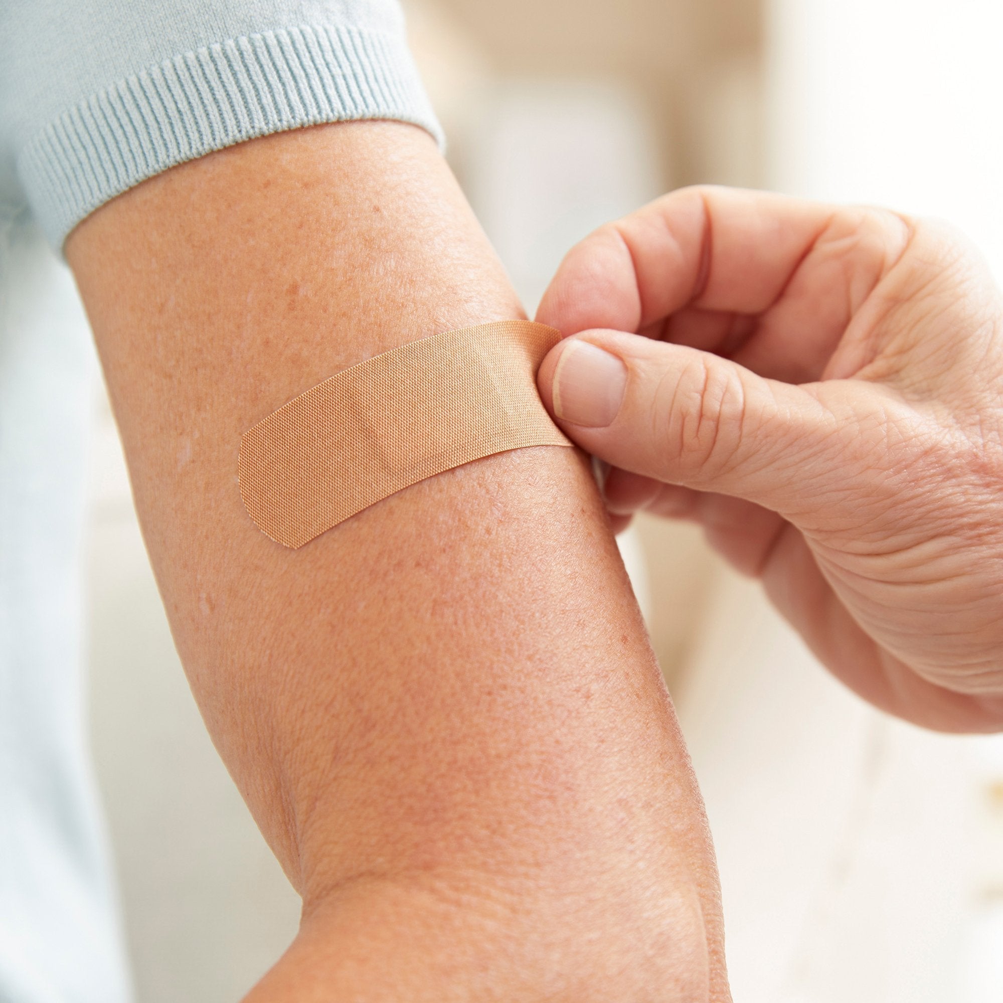 adhesive strip mckesson 1 x 3 inch fabric rectangle tan sterile