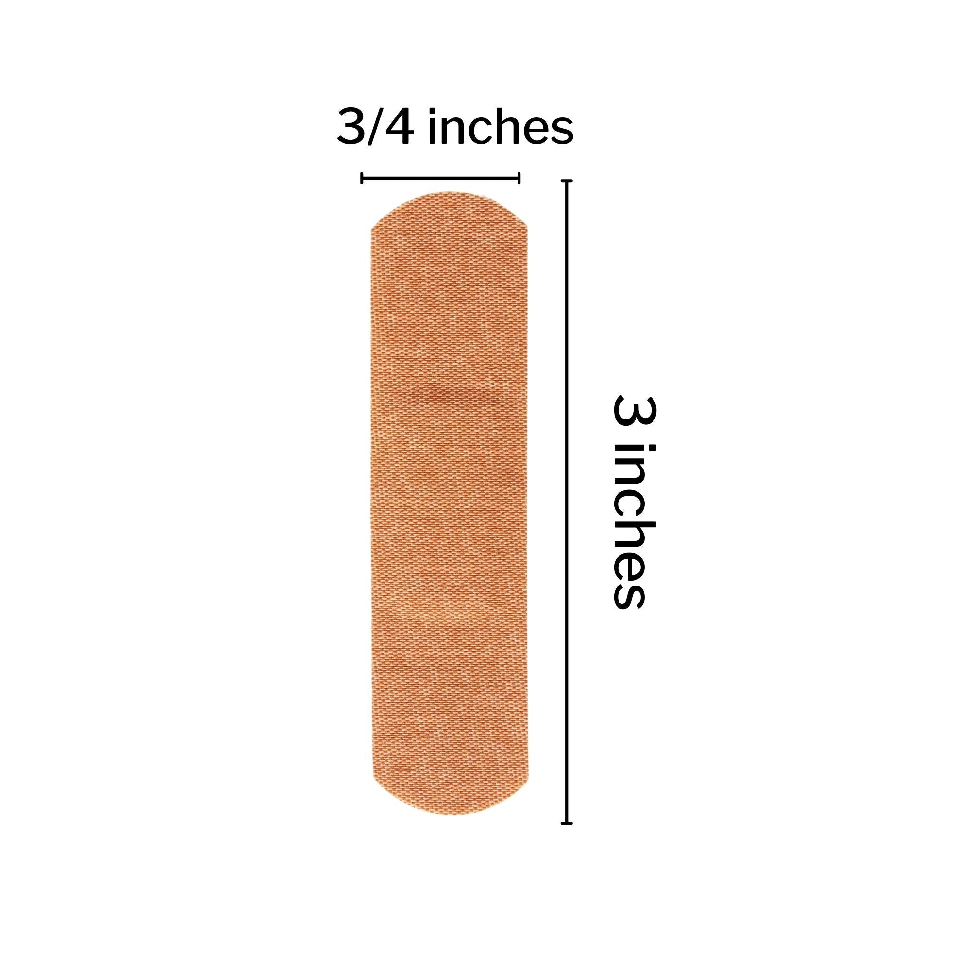 adhesive strip mckesson 3 4 x 3 inch fabric rectangle tan sterile