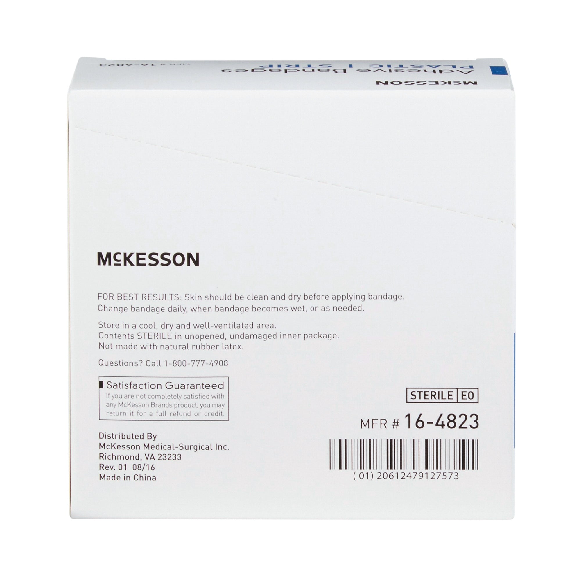 adhesive strip mckesson 3 4 x 3 inch plastic rectangle tan sterile