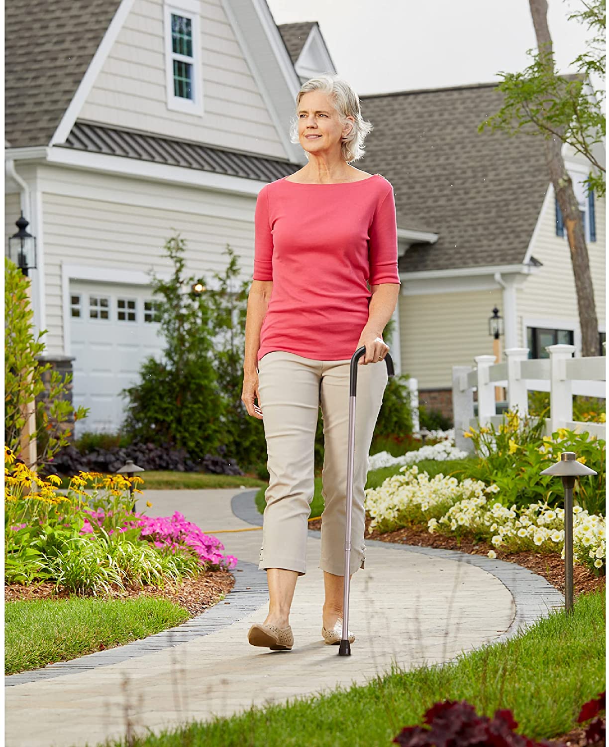 adjustable aluminum cane w