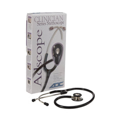 Clinician Stethoscope Adscope 603 Black 1 Tube 22 Inch Tube Double Sided Chestpiece
