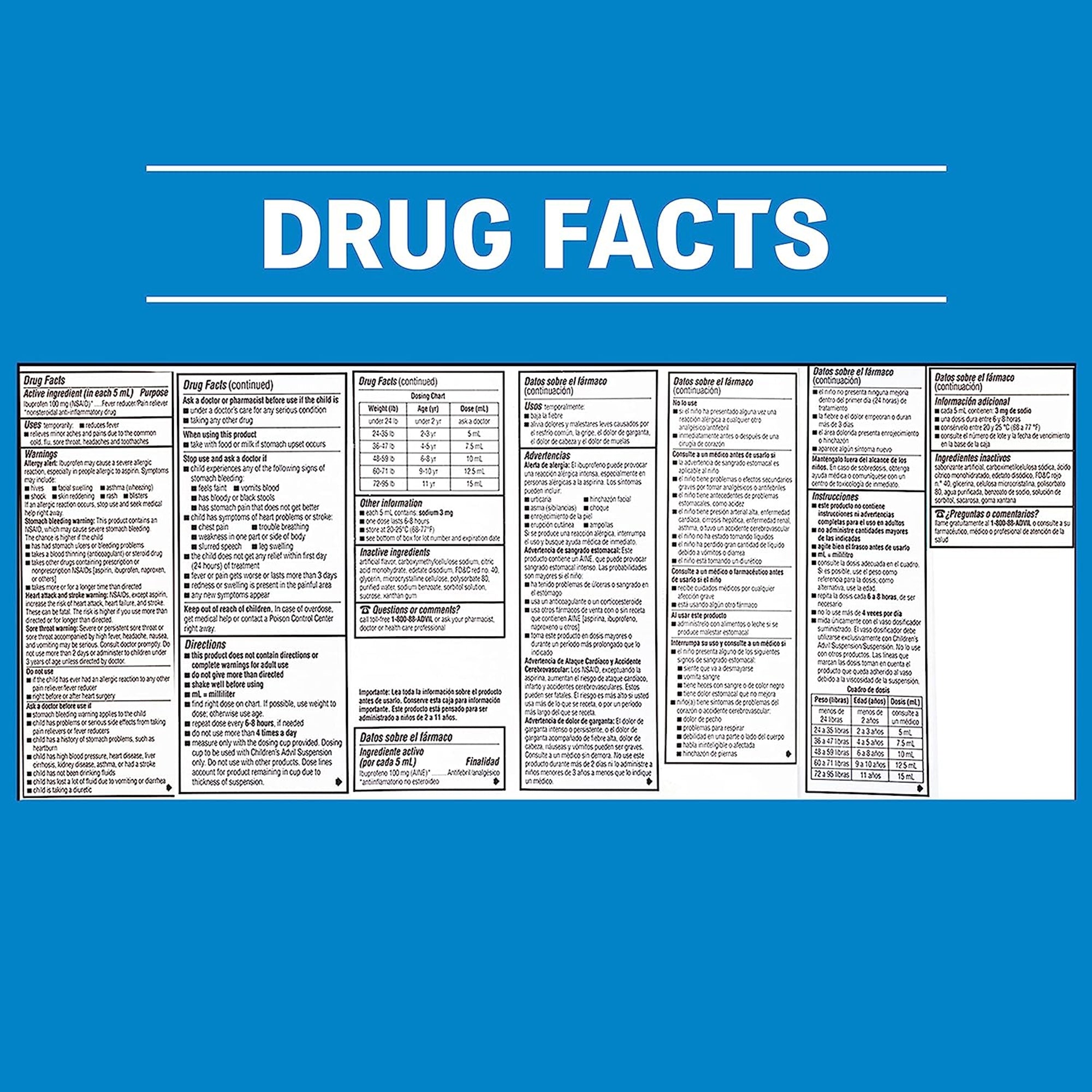 advil childrens suspension fruit flavor liquid advil childrens pain relief mk1230531ea