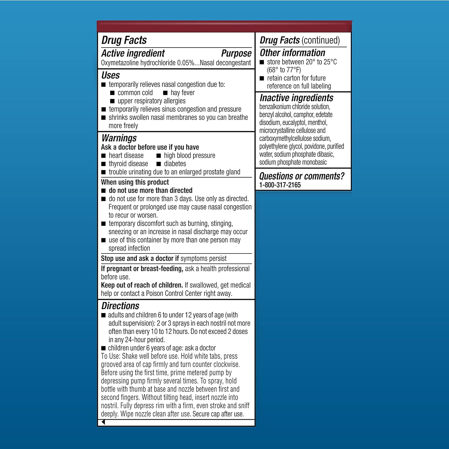 afrin allergy sinus oxymetazoline hcl nasal spray afrin allergy sinus sinus relief mk1008194ea