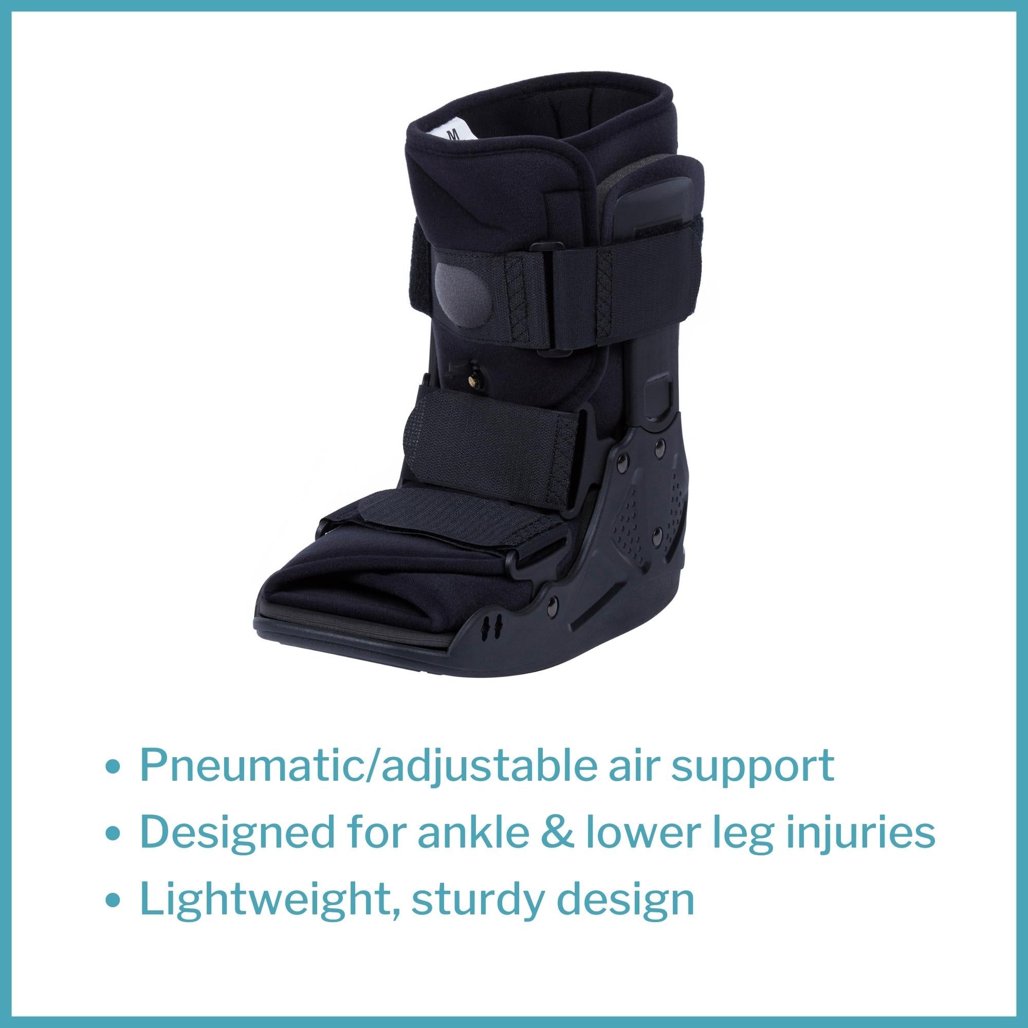 air walker boot mckesson pneumatic adult medium short packaging type each