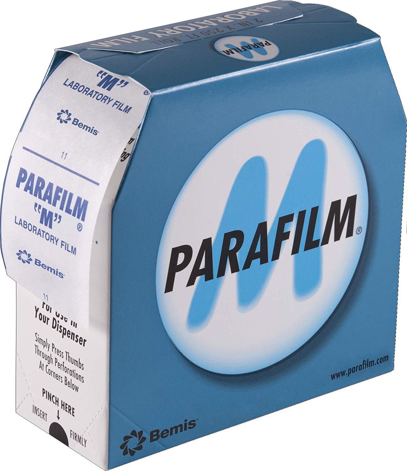 Parafilm M Laboratory Wrapping Film 2 Inch X 250 Foot, Clear For Covering and Shielding Products from Moisture while Allowing Gas Permeability