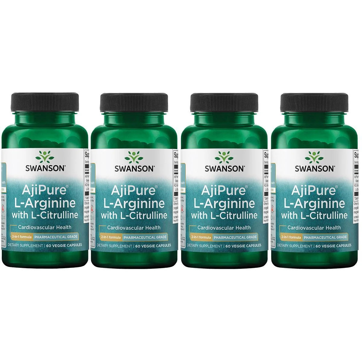 Ajipure L Arginine with L Citrulline Pharmaceutical Grade 4 Pack
