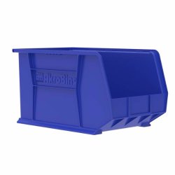 Storage Bin AkroBins Blue Plastic 10 X 11 X 18 Inch
