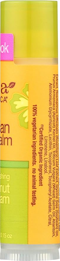 alba botanica lip balm coconut cream case of 24 15 oz