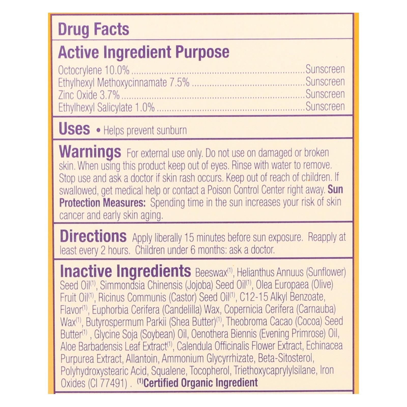 alba botanica very emollient sunblock lipcare spf 25 0 15 oz case of 24