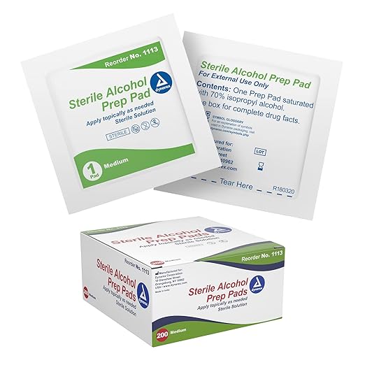 alcohol prep pad sterile 2