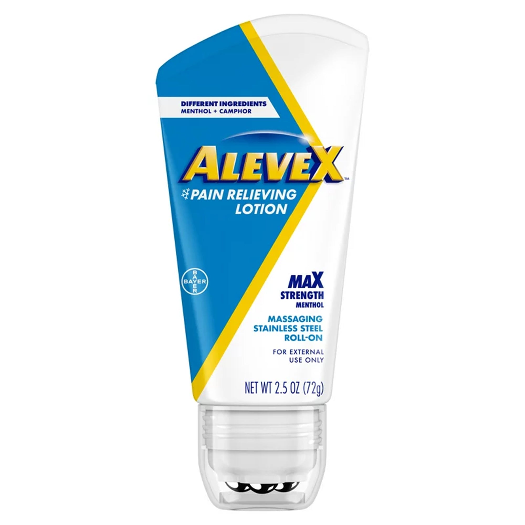 aleve x pain relieving lotion max strength menthol 2 ounce roll on bottle aleve x pain relief mk1229953ea