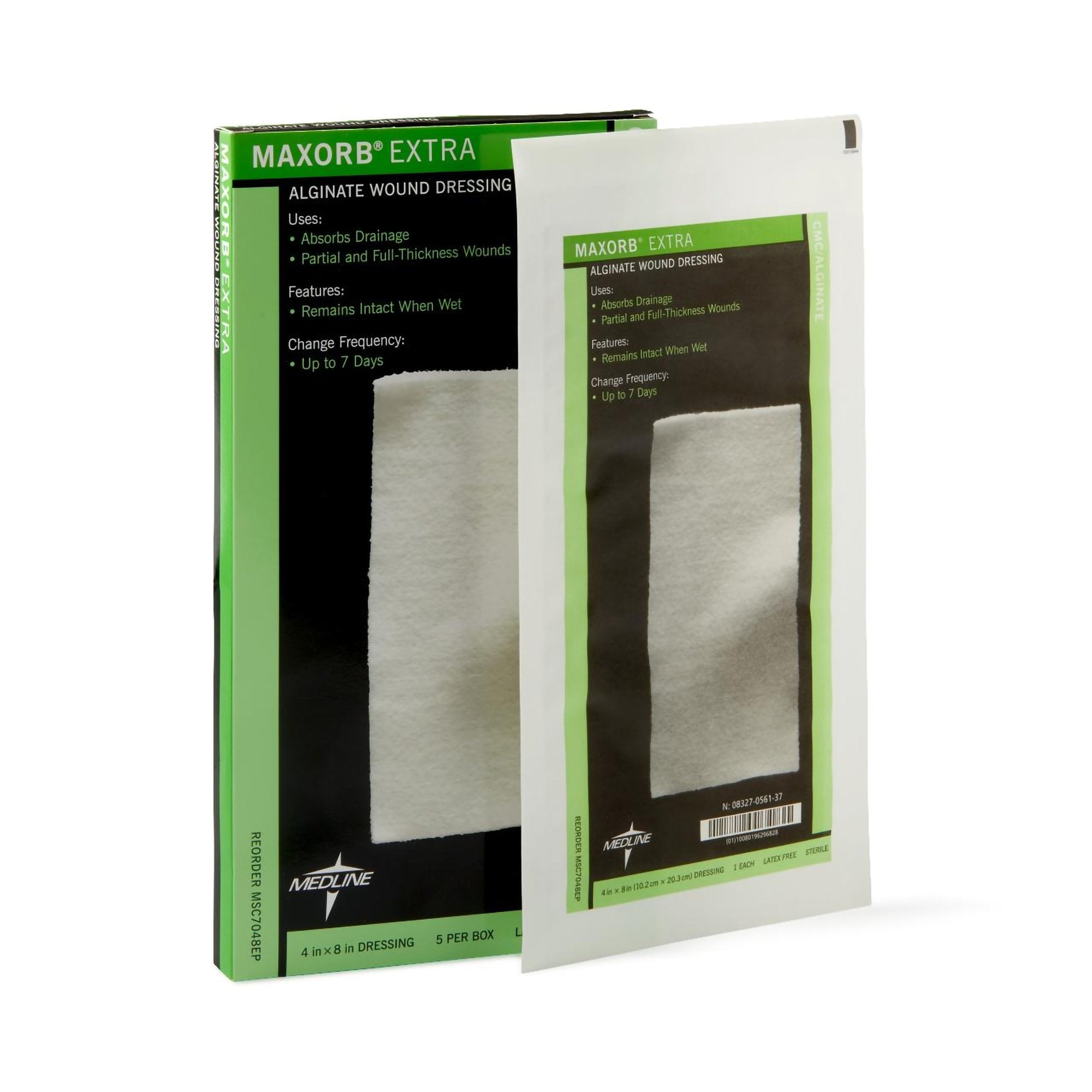 Alginate Dressing Maxorb Extra 4 X 8 Inch Rectangle