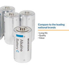 alkaline battery mckesson c cell 1 5v disposable 24 pack packaging type box