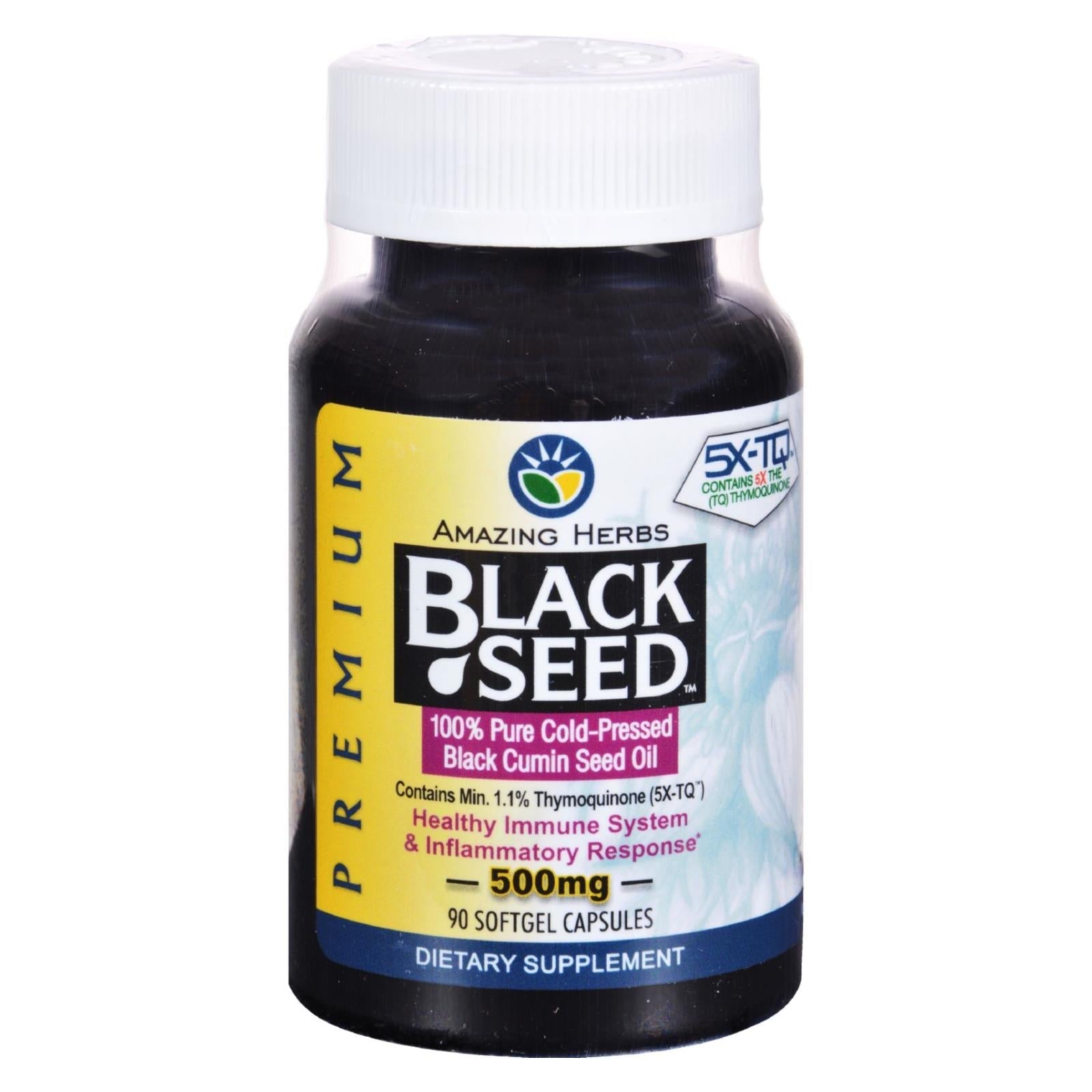 amazing herbs black seed black cumin seed oil 90 softgels