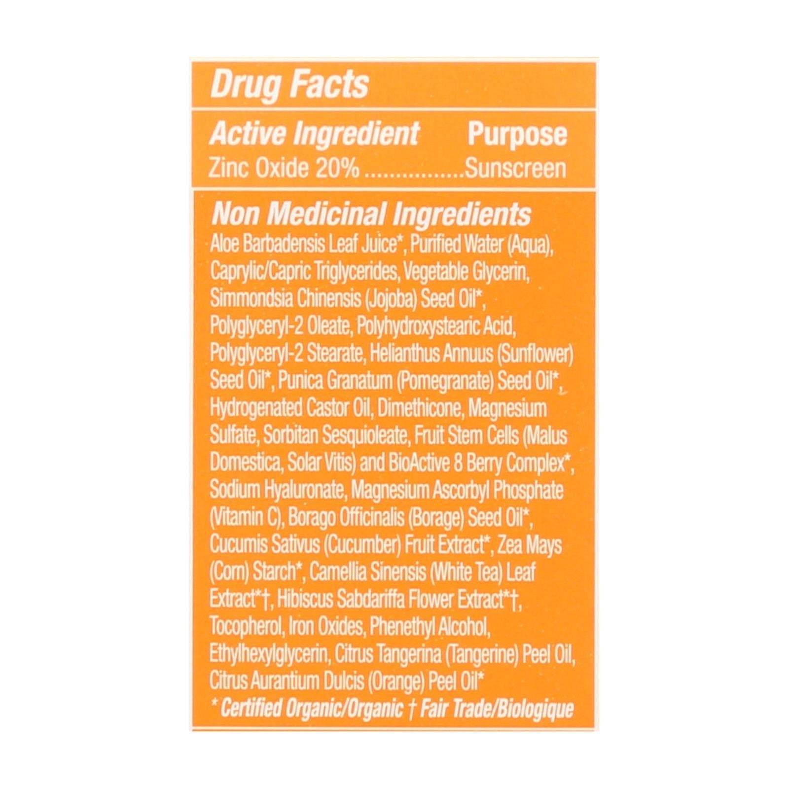 andalou naturals beauty balm sheer tint with spf 30 brightening 2 oz