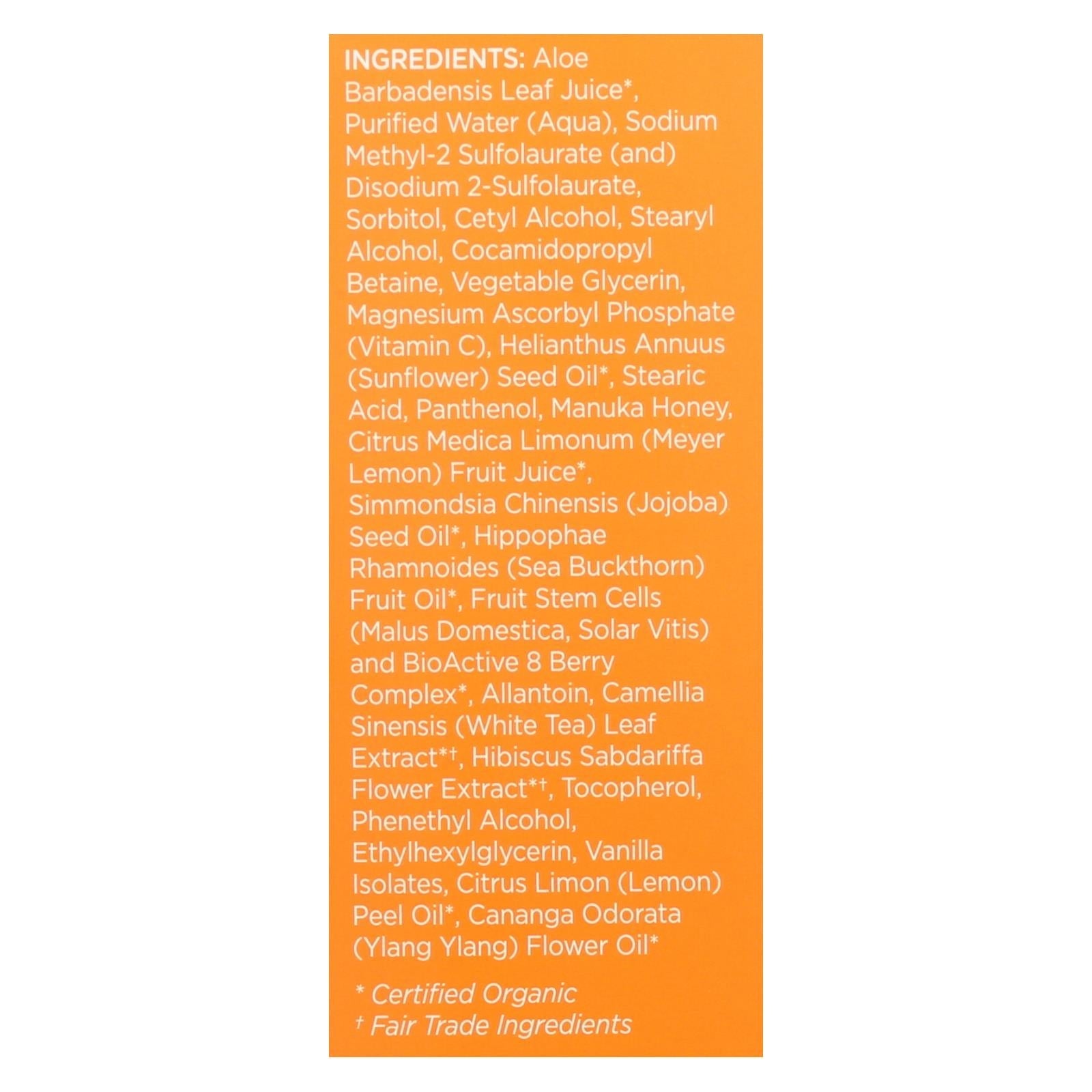 andalou naturals creamy cleanser for combination skin meyer lemon 6 fl oz