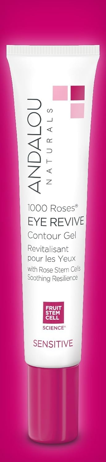 andalou naturals eye revive contour gel 1000 roses 6 oz