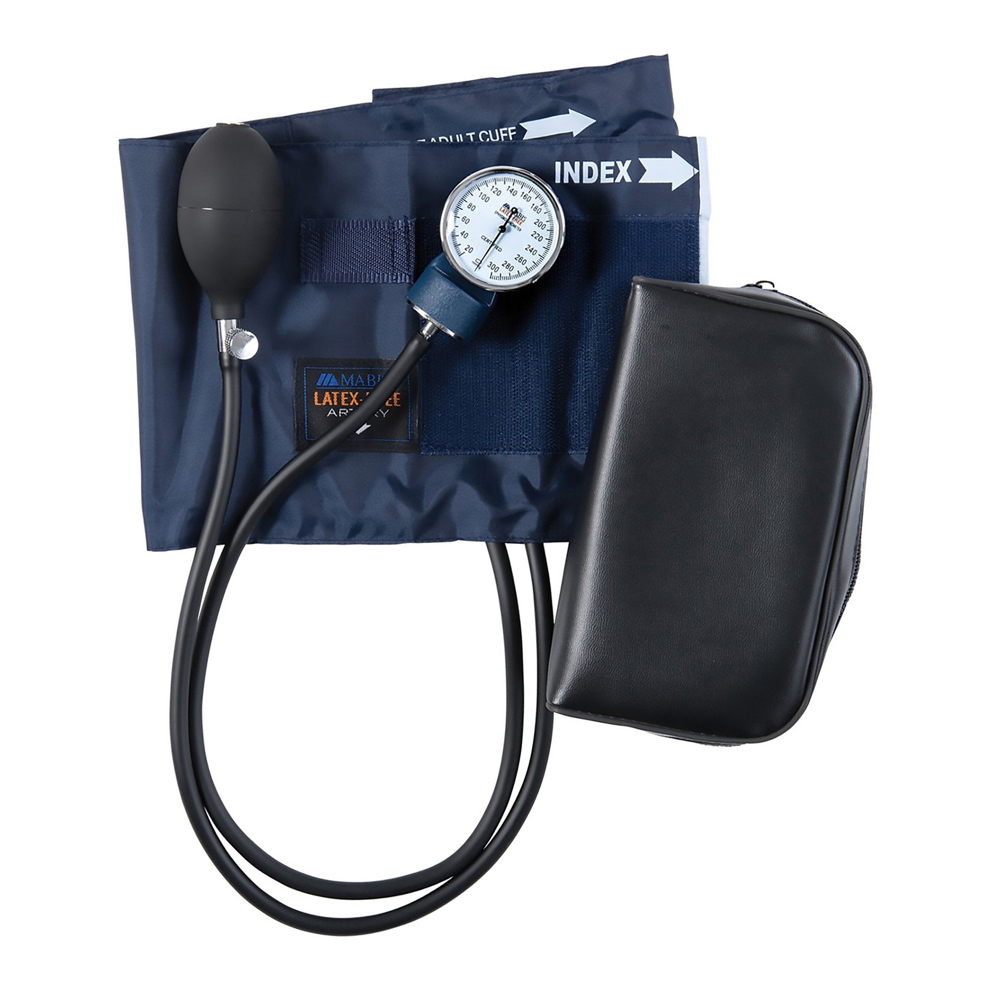 Aneroid Sphygmomanometer Unit MABIS Precision Thigh Cuff Nylon Cuff 41 - 61 cm Pocket Aneroid, Packaging Type- Each