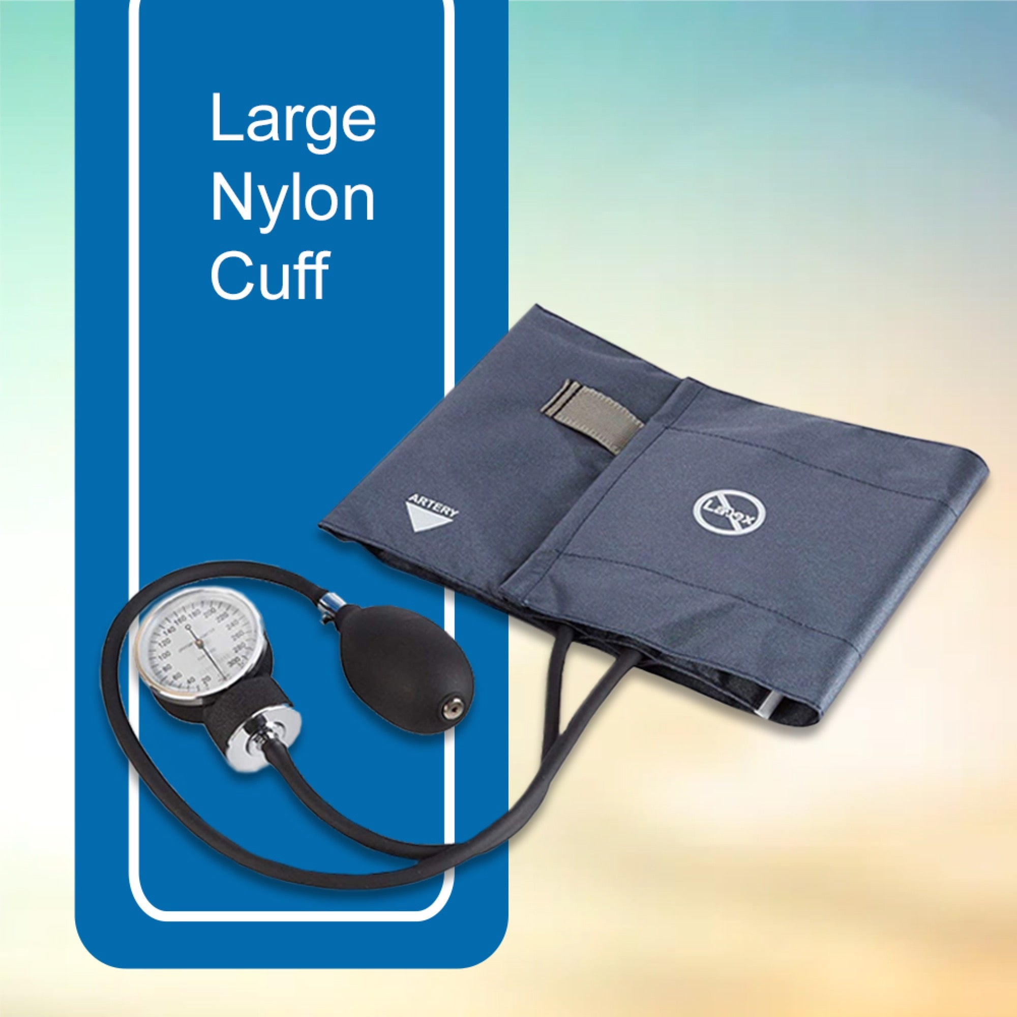 aneroid sphygmomanometer unit mckesson brand large adult cuff nylon cuff 34 50 cm pocket aneroid packaging type box