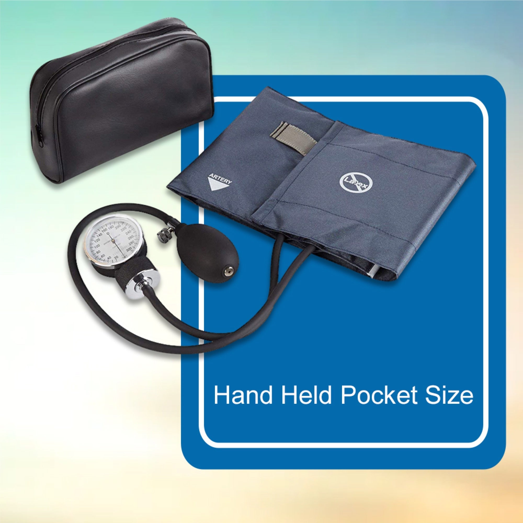 aneroid sphygmomanometer unit mckesson brand large adult cuff nylon cuff 34 50 cm pocket aneroid packaging type box