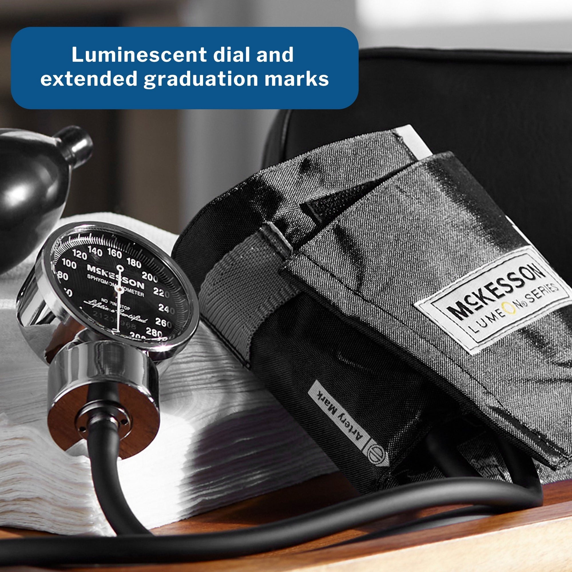 aneroid sphygmomanometer unit mckesson lumeon adult cuff nylon cuff 23 40 cm pocket aneroid packaging type box