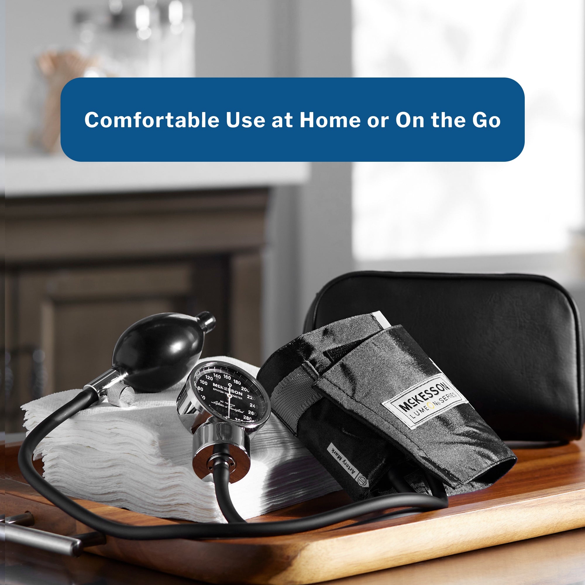 aneroid sphygmomanometer unit mckesson lumeon adult cuff nylon cuff 23 40 cm pocket aneroid packaging type box