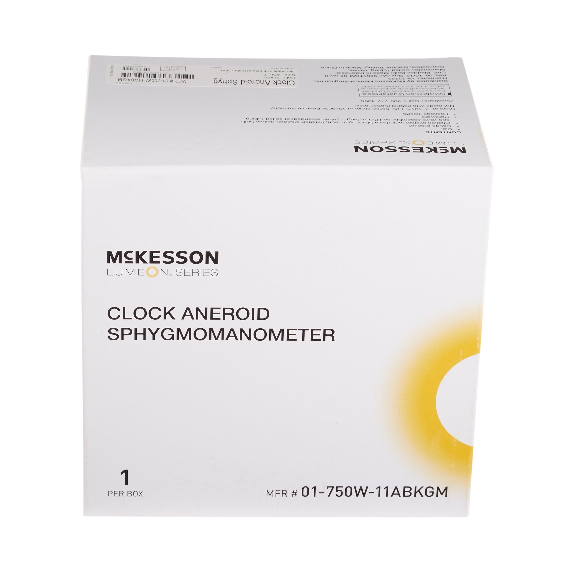 aneroid sphygmomanometer unit mckesson lumeon adult cuff nylon cuff 23 40 cm wall mount packaging type each