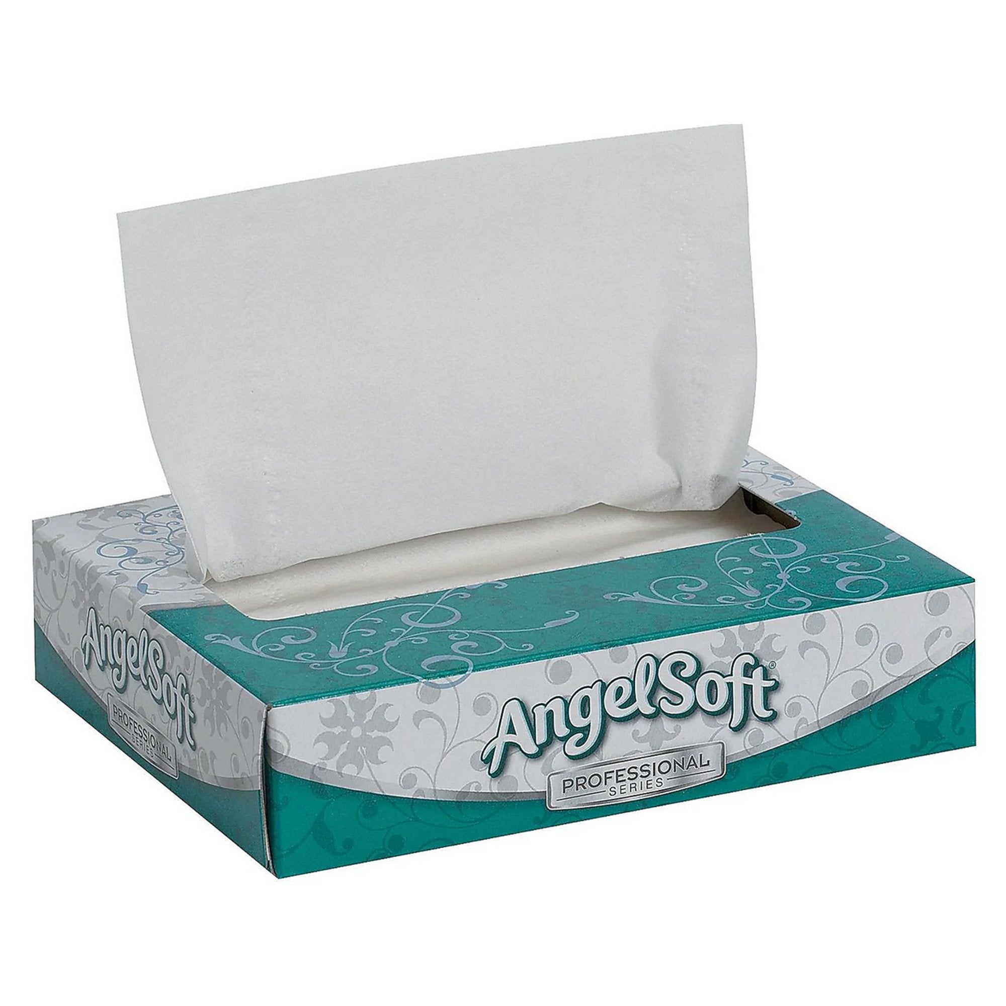 Angel Soft Professional Series Facial Tissue White 5 3/5 X 7 1/5 Inch 50 Count