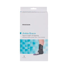ankle brace mckesson medium lace up figure 8 strap hook and loop closure foot packaging type each