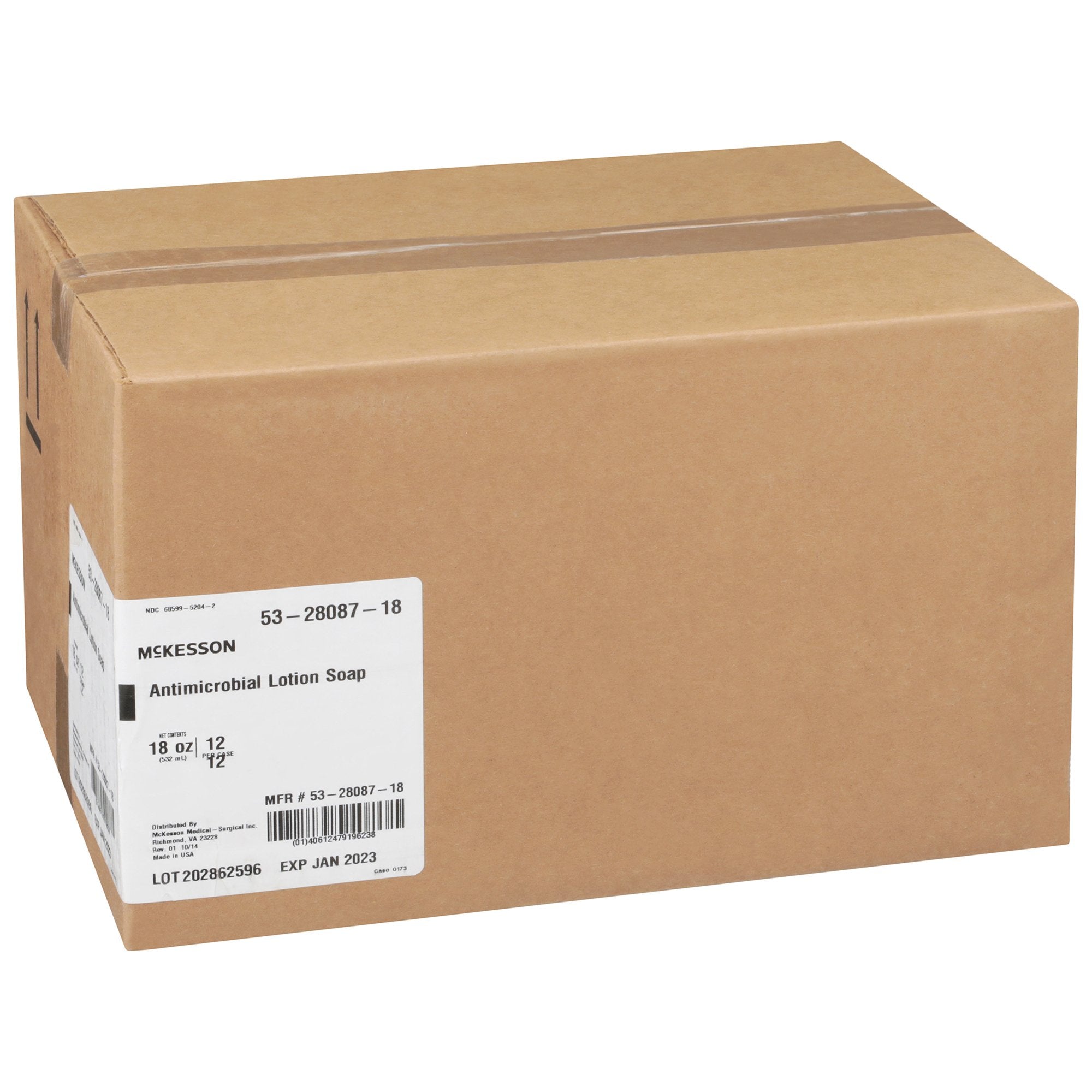 antimicrobial soap mckesson lotion 18 oz pump bottle herbal scent packaging type each