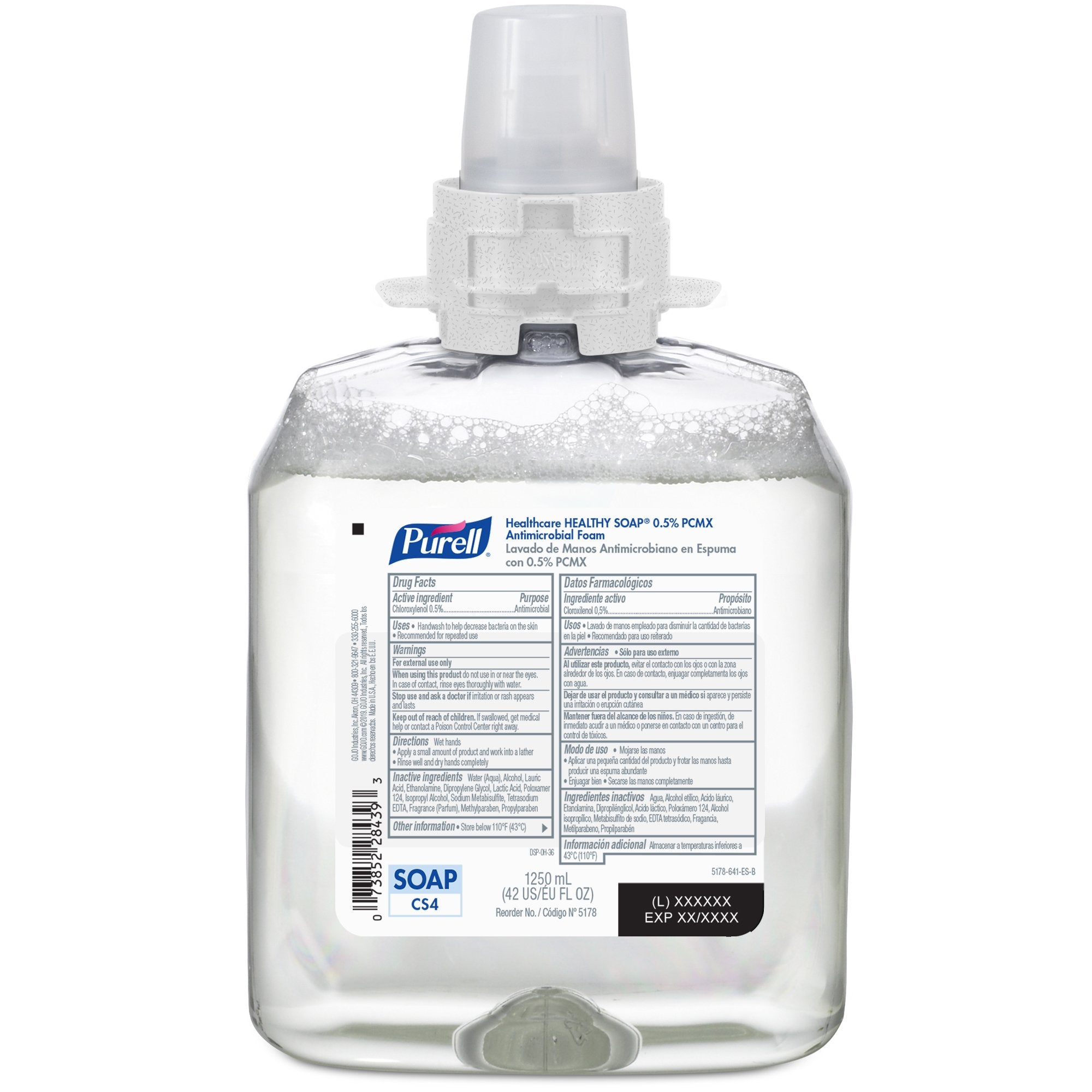 Antimicrobial Soap Purell Healthy Soap Foaming 1,250 mL Dispenser Refill Bottle Floral Scent
