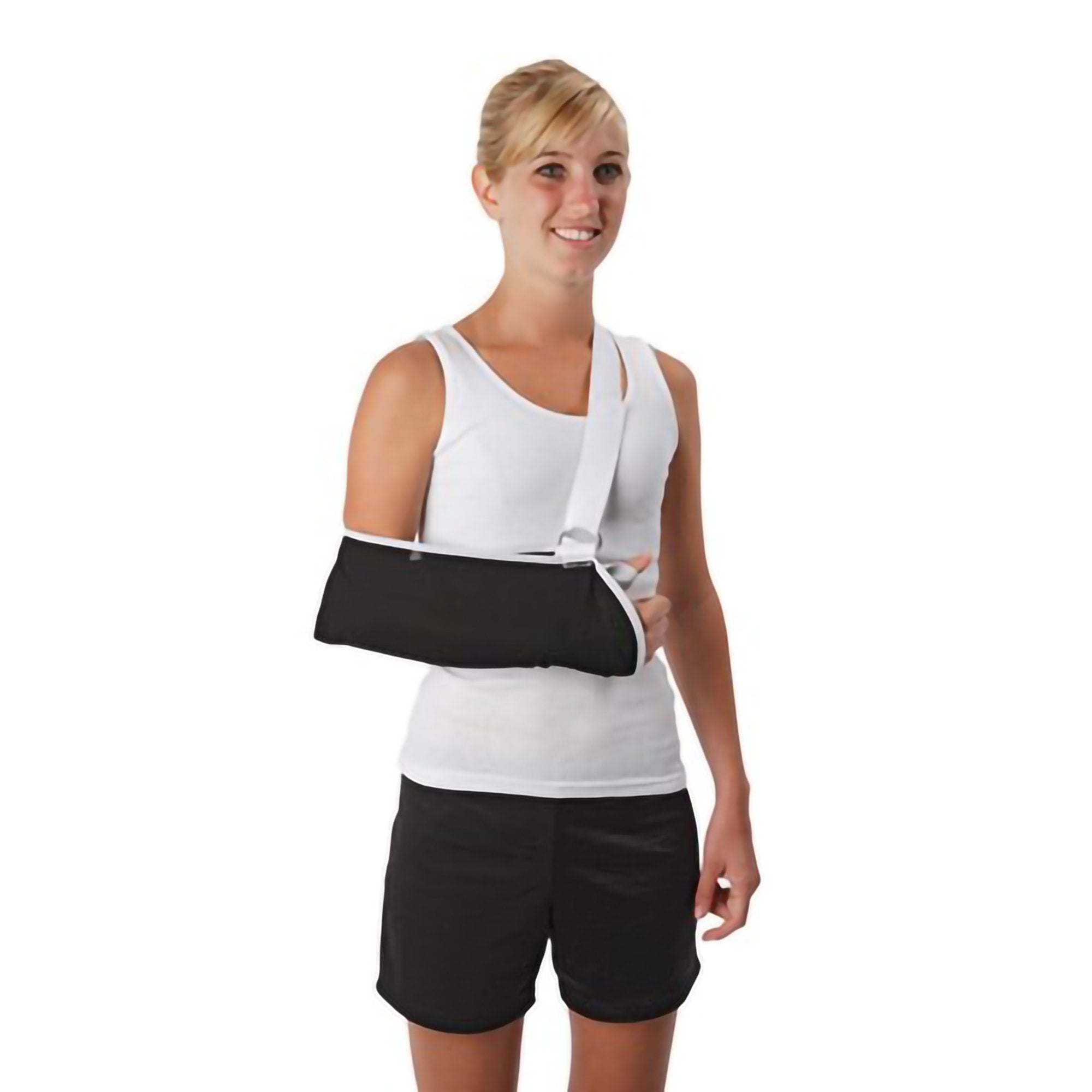 Arm Sling with Shoulder Pad Ossur Premium D Ring / Slide Buckle Closure / Adjustable Strap X Large