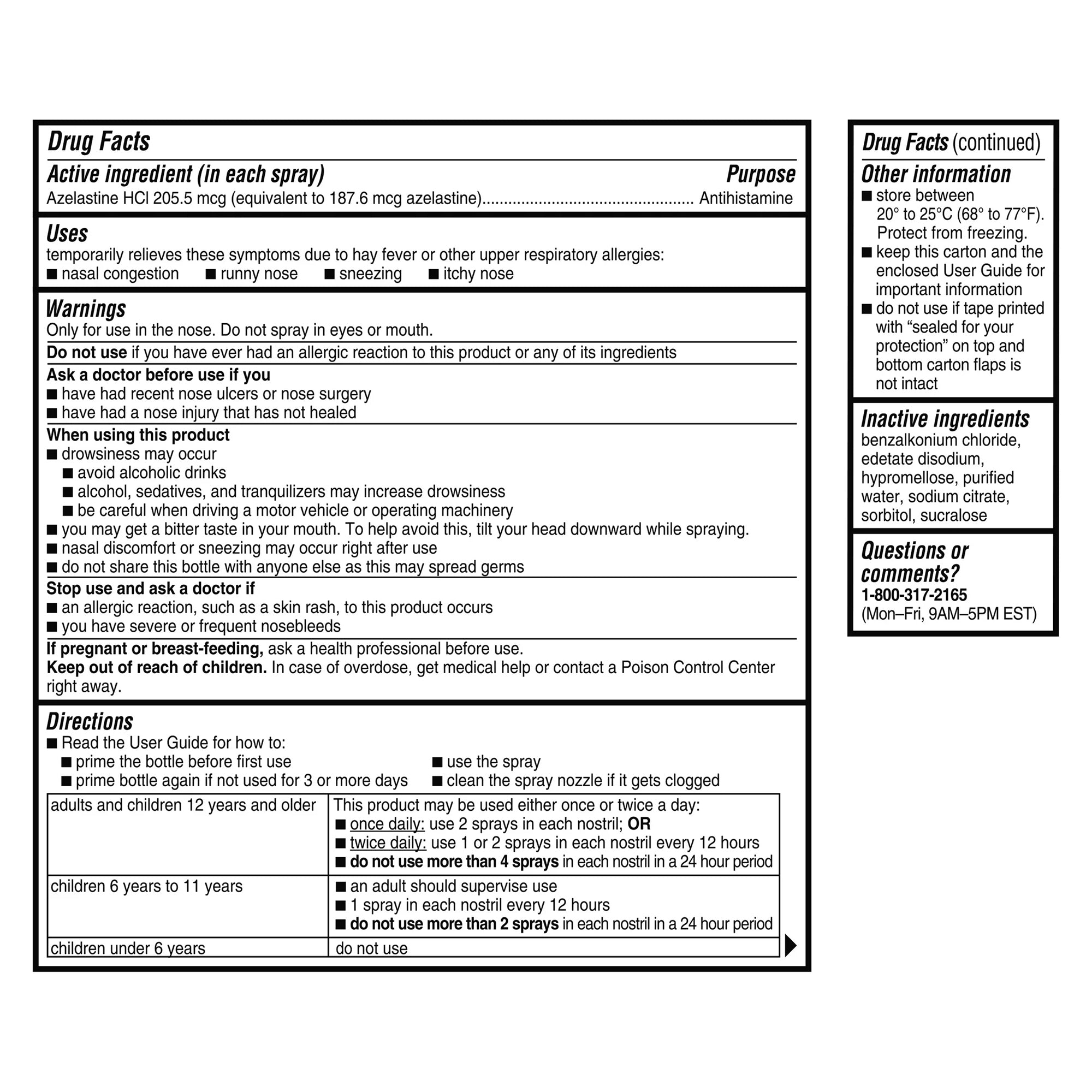astepro allergy antihistamine nasal spray 0 allergy relief mk1231793ea