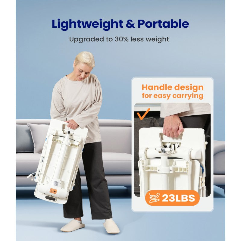 ax07 lightweight waterproof electric bath floor lift chair