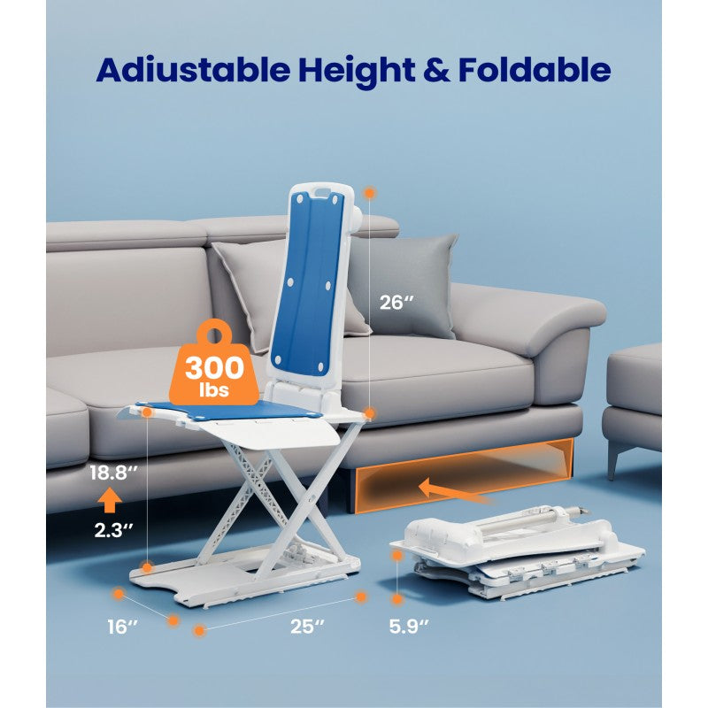 ax07 lightweight waterproof electric bath floor lift chair