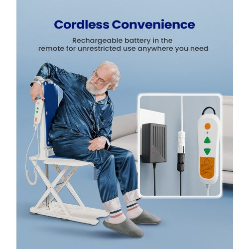 ax07 lightweight waterproof electric bath floor lift chair