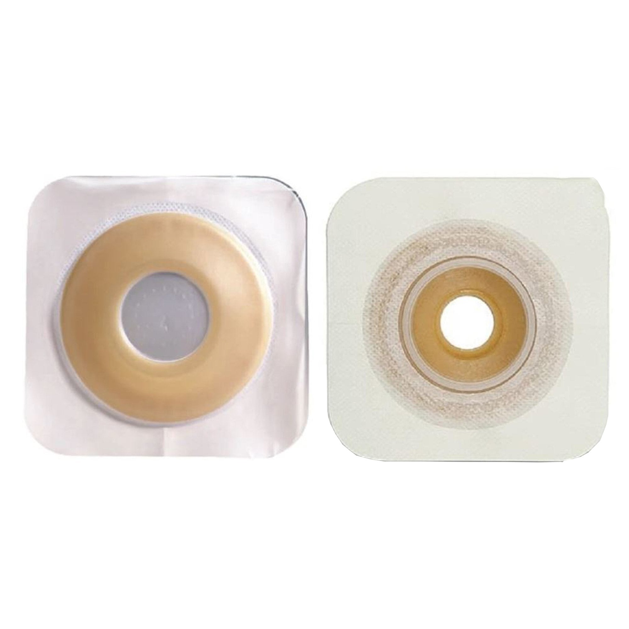 Ostomy Barrier Sur Fit Natura Precut, Extended Wear Durahesive Adhesive 57 mm Flange Sur Fit Natura System Hydrocolloid 1 1/2 Inch Opening 5 X 5 Inch