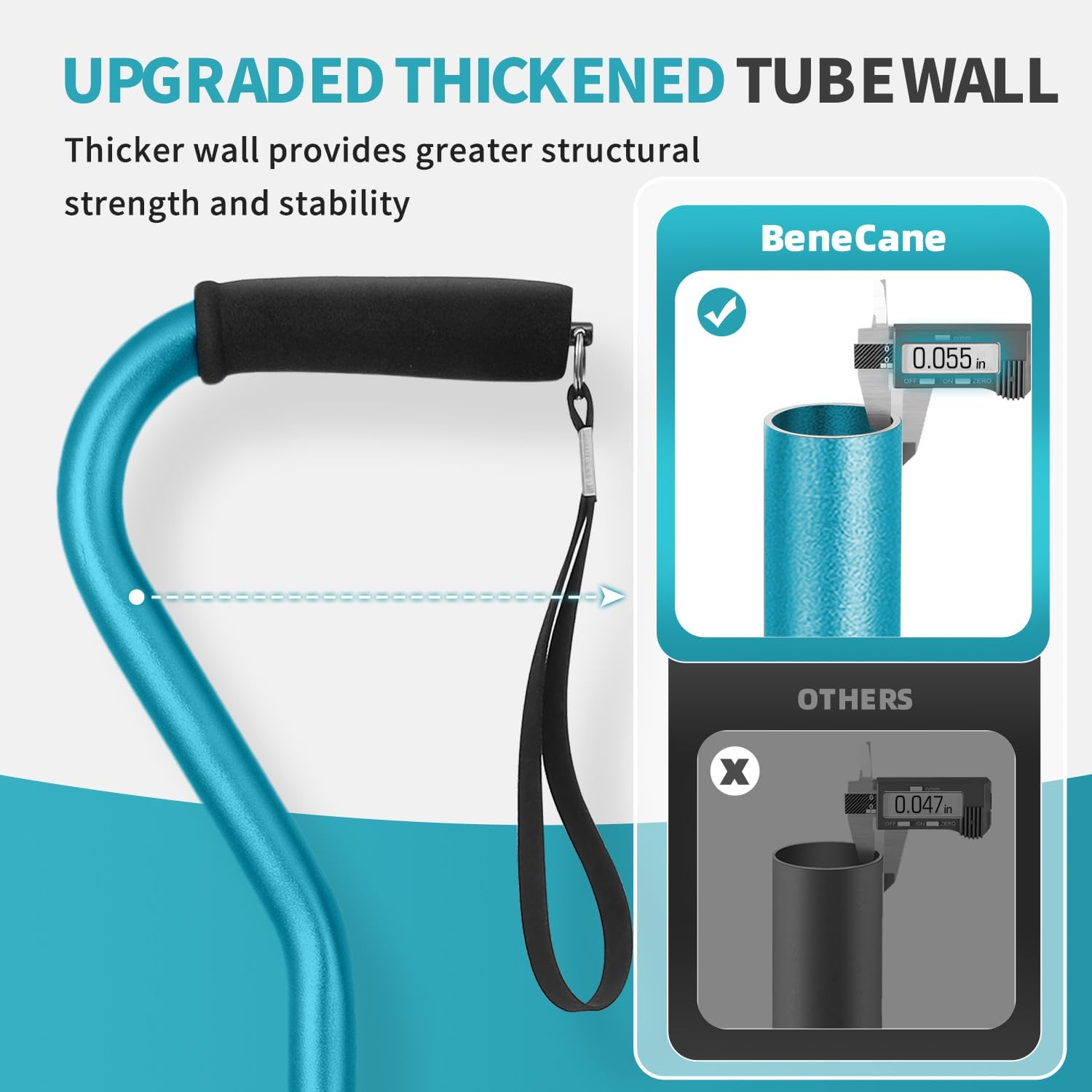 walking cane for men women adjustable cane with offset soft cushioned handle portable lightweight sturdy mobility walker aid for elderly seniors collapsible cane 1