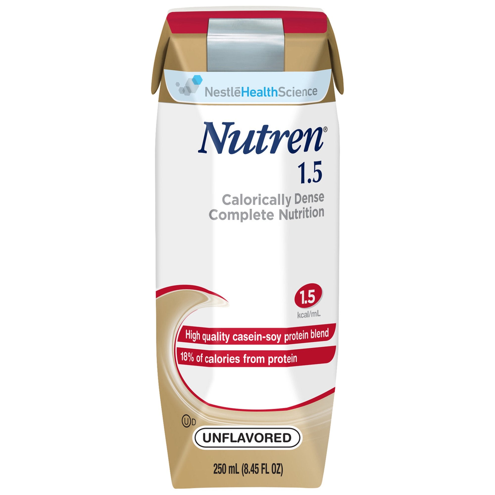 Tube Feeding Formula Nutren 1.5 Unflavored Liquid 250 mL Carton