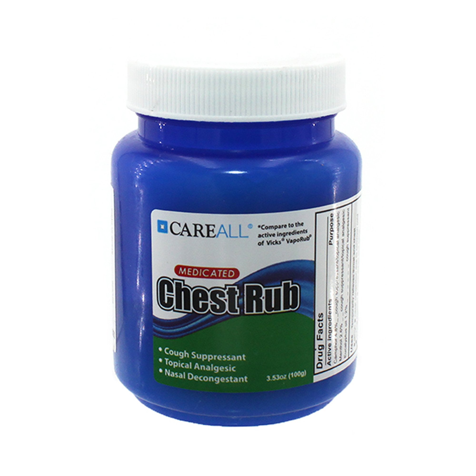Chest Rub CareAll 4.8% - 1.2% - 2.6% Strength Ointment 3.53 oz.