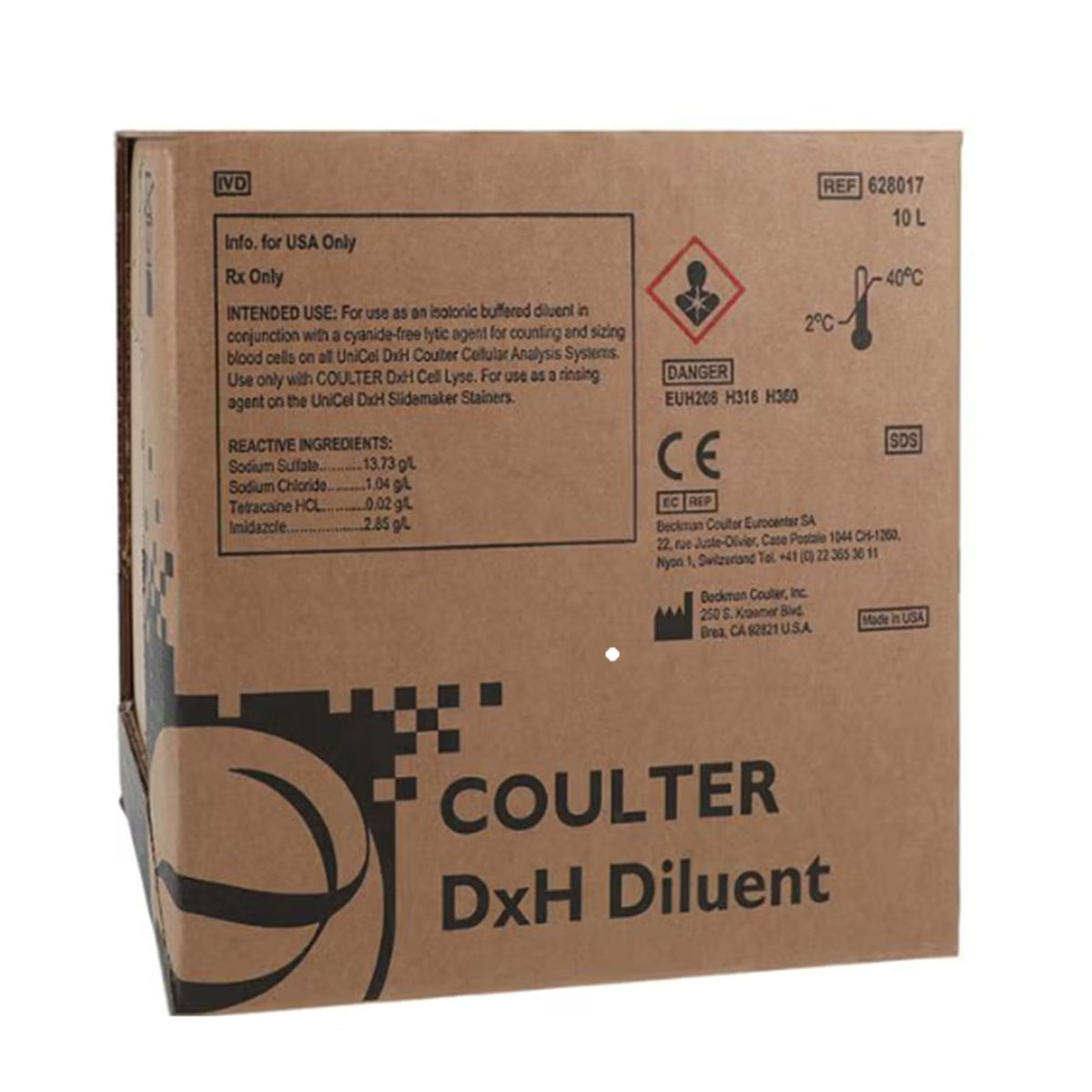 Hematology Reagent Diluent Coulter DxH Blood Cell Counting For UniCel DxH 800 Cellular Analysis System Default Title