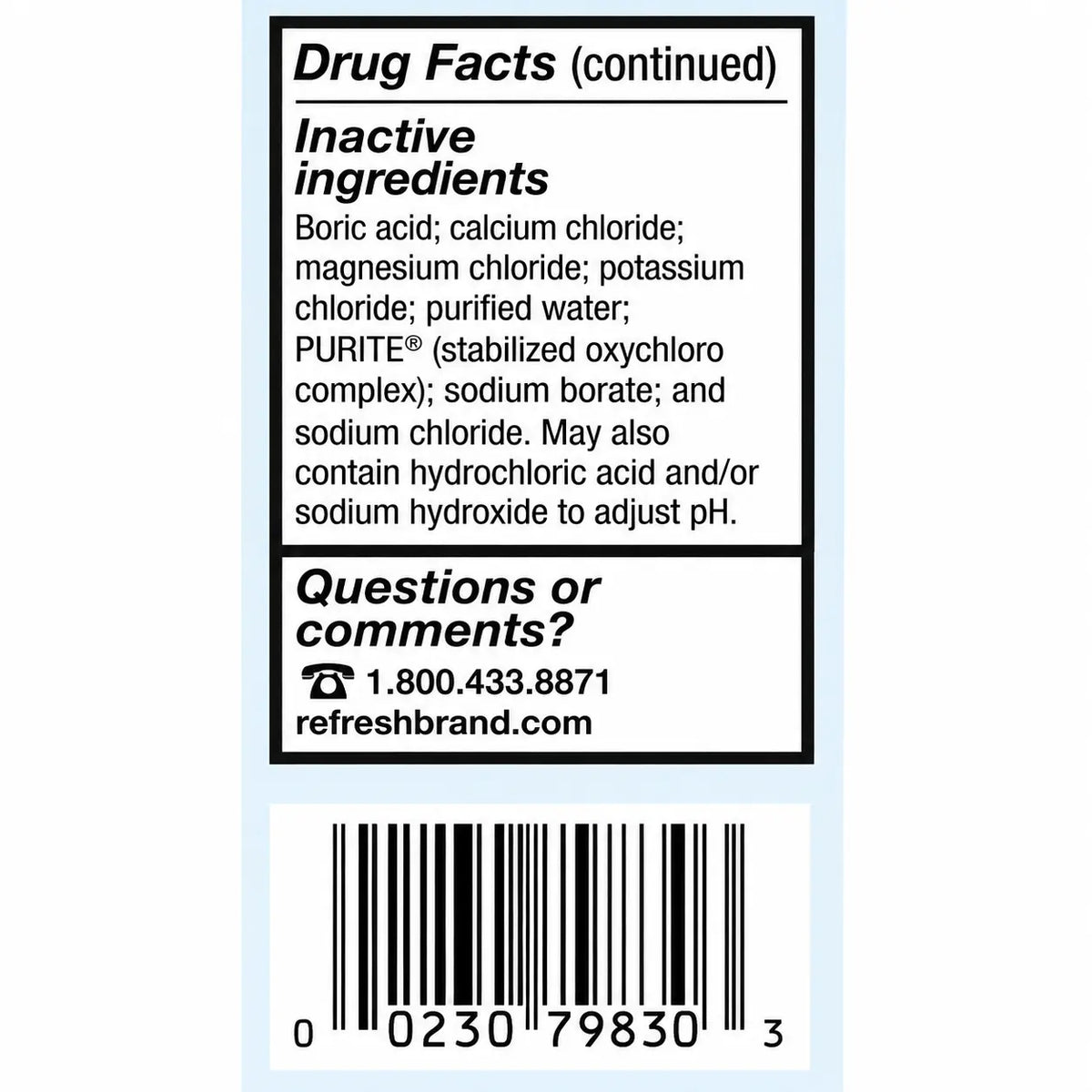 Eye Lubricant Refresh Tears 1 oz. Eye Drops,Packaging Type- Each