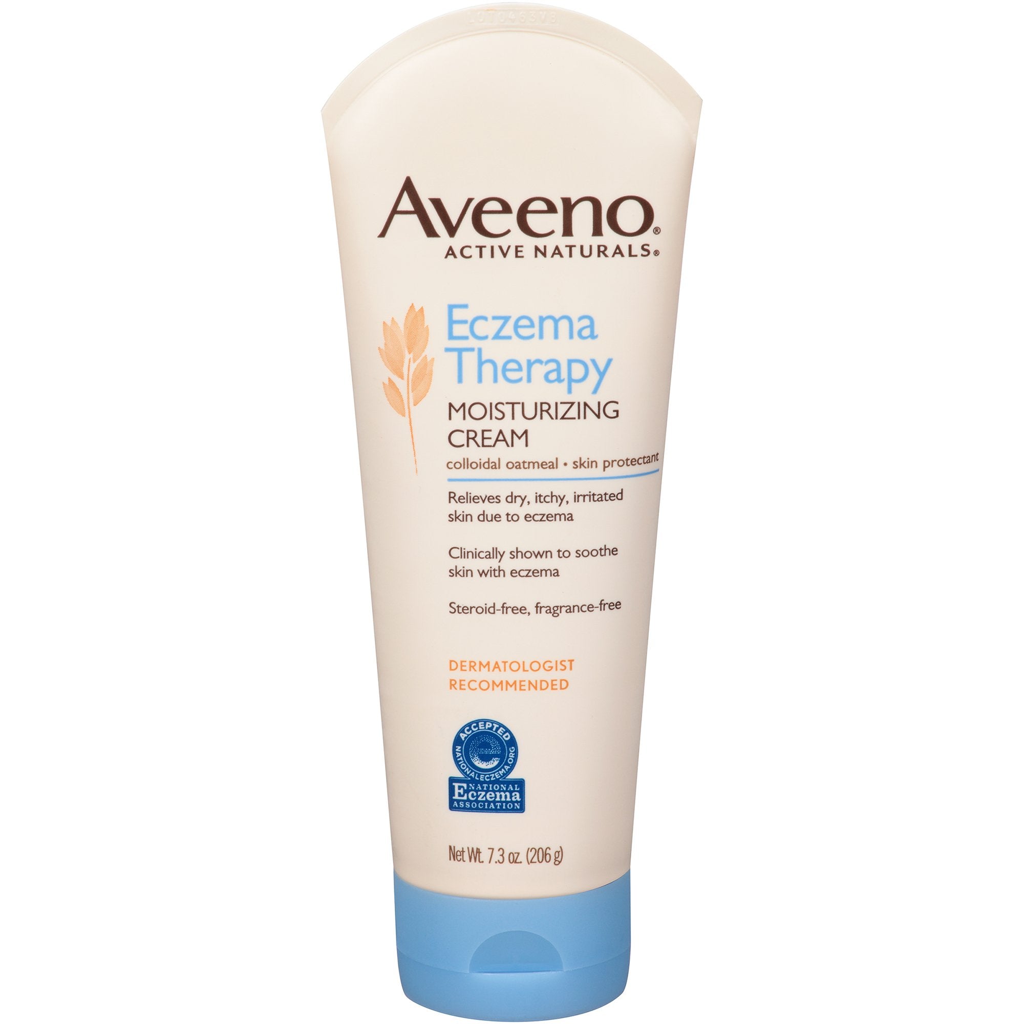 Hand and Body Moisturizer Aveeno Active Naturals Eczema Therapy 7.3 oz. Tube Unscented Cream