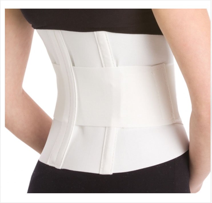 Back Support ProCare Medium Hook and Loop Closure 35 to 38 Inch Waist or Hip Circumferencee 10 Inch Height Adult