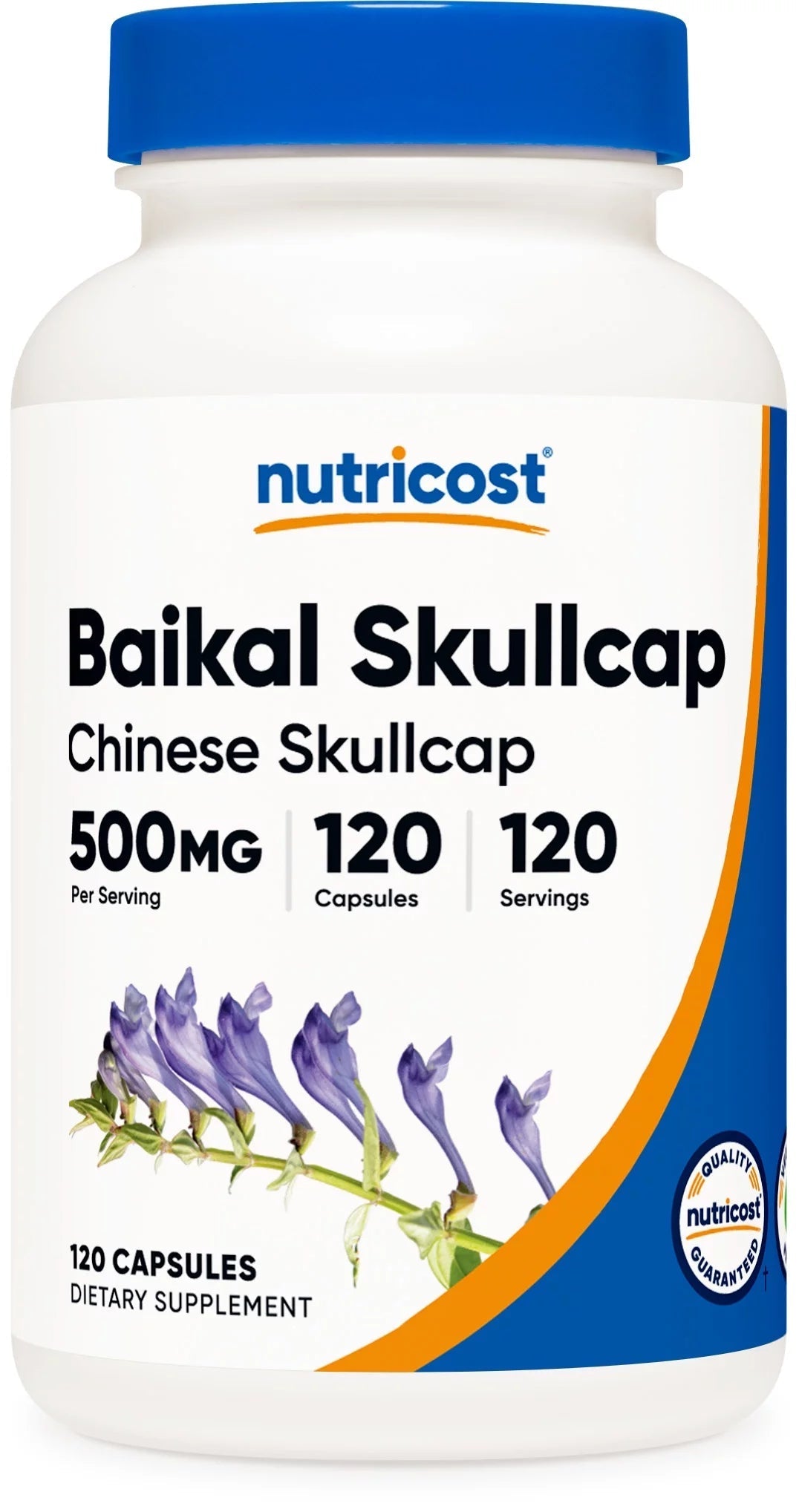 Baikal Skullcap 500Mg, 120 Capsules Vegetarian Friendly Supplement