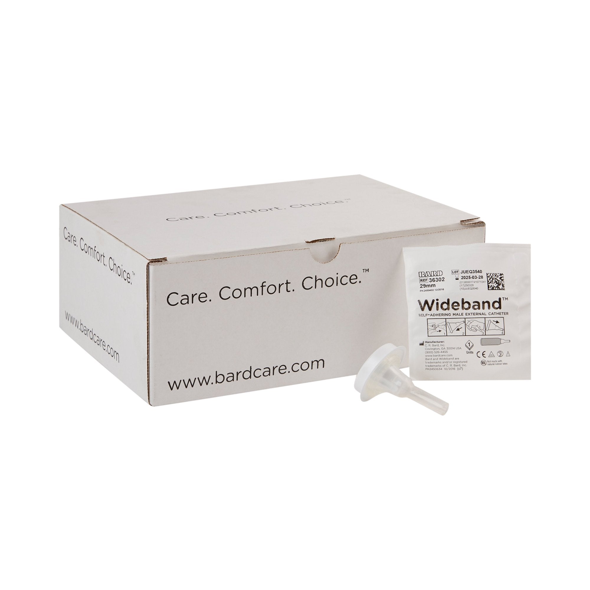 Male External Catheter Wide Band Self Adhesive Band Silicone Medium